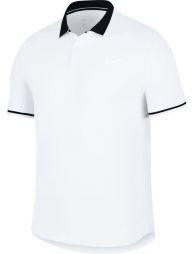 Теннисная футболка мужская Nike Court Advantage Polo Classic white/black/white