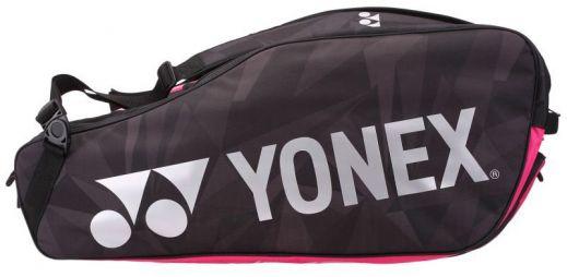 Теннисная сумка Yonex Pro Racquet Bag 9 Pack black/pink/silver Теннисная сумка Yonex Pro Racquet Bag 9 Pack black/pink/silver