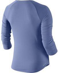 Теннисная футболка женская Nike Court Pure Top 3-4 purple slate/white