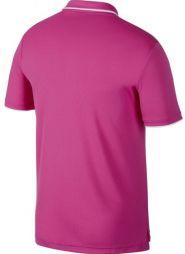 Теннисная футболка мужская Nike Court Dry Team Polo active fuchsia/white/active fuchsia