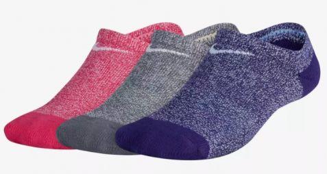 Носки детские Nike Dry Cushion No Show Junior 3-pack/pink/grey/violet