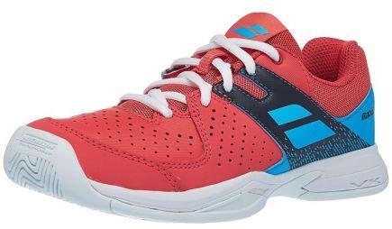Детские теннисные кроссовки Babolat Pulsion All Court Junior pink/sky blue Детские теннисные кроссовки Babolat Pulsion All Court Junior pink/sky blue