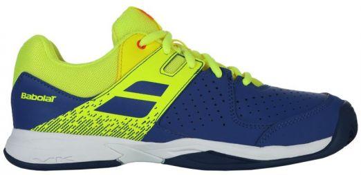 Детские теннисные кроссовки Babolat Pulsion Грунт Junior blue/fluo aero Детские теннисные кроссовки Babolat Pulsion Грунт Junior blue/fluo aero