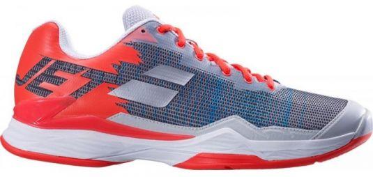 Теннисные кроссовки мужские Babolat Jet Mach I ГРУНТ silver/fluo strike Теннисные кроссовки мужские Babolat Jet Mach I ГРУНТ silver/fluo strike