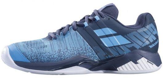 Теннисные кроссовки мужские Babolat Propulse Blast ГРУНТ grey/blue Теннисные кроссовки мужские Babolat Propulse Blast ГРУНТ grey/blue