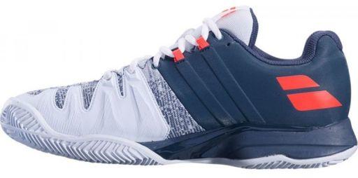 Теннисные кроссовки мужские Babolat Propulse Blast ГРУНТ grey/fluo strike Теннисные кроссовки мужские Babolat Propulse Blast ГРУНТ grey/fluo strike