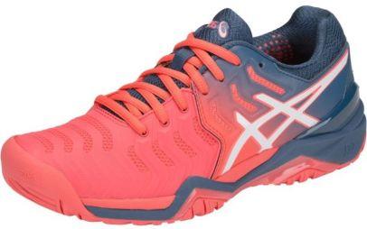 Теннисные кроссовки женские Asics Gel-Resolution 7 papaya/white Теннисные кроссовки женские Asics Gel-Resolution 7 papaya/white