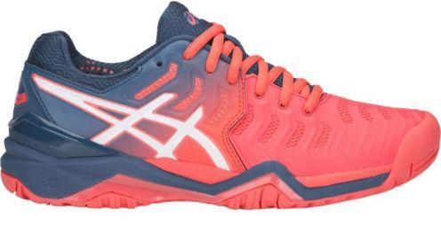 Теннисные кроссовки женские Asics Gel-Resolution 7 papaya/white Теннисные кроссовки женские Asics Gel-Resolution 7 papaya/white