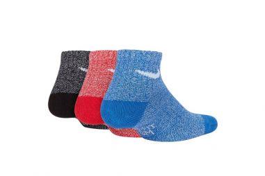 Носки детские Nike Performance Cushioned Quarter Junior 3-pack/black/blue/red