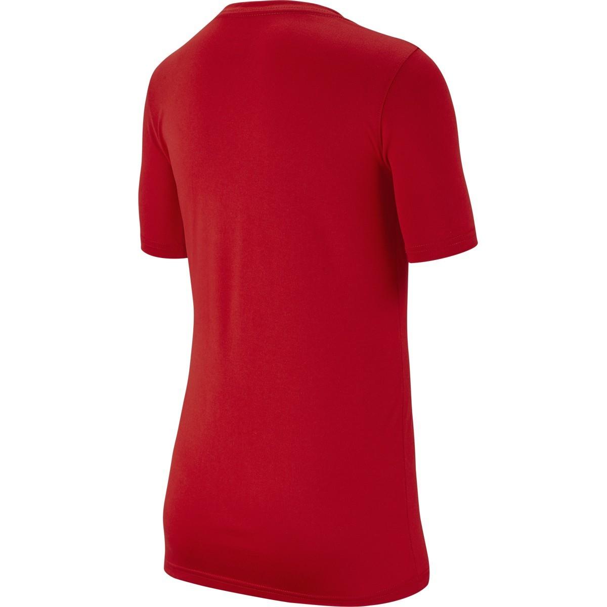 Теннисная футболка детская Nike Boy's Spring Dry Legend Swoosh Crew red