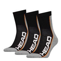Head Performance Short Crew 3-pack/black