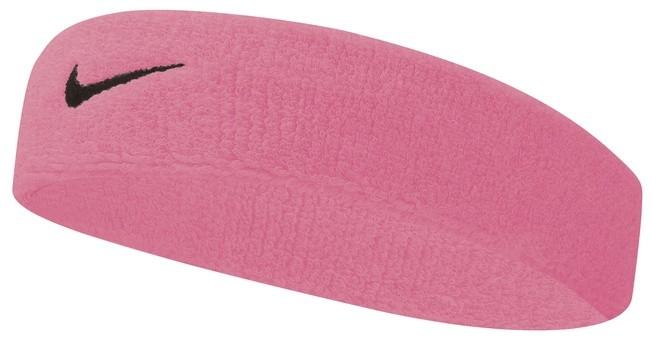 Повязка на голову Nike Swoosh Headband pink gaze/oil grey