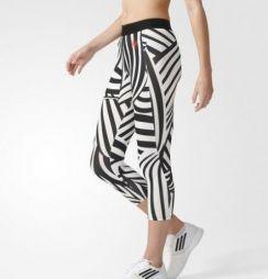 Легінси жіночі Adidas Roland Garros Y-3 Leggings 3/4 white/black Легінси жіночі Adidas Roland Garros Y-3 Leggings 3/4 white/black