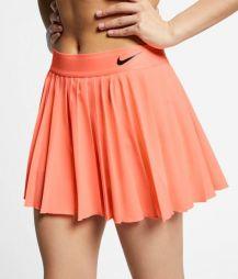 Тенісна спідничка жіноча Nike Court Victory Skirt orange pulse/black