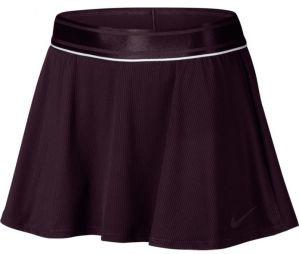 Тенісна спідничка жіноча Nike Court Dry Flounce Skirt burgundy ash/white/burgundy ash