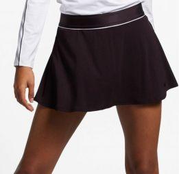 Тенісна спідничка жіноча Nike Court Dry Flounce Skirt burgundy ash/white/burgundy ash