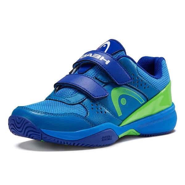 Детские теннисные кроссовки Head Junior Sprint Velcro 2.0 blue/green