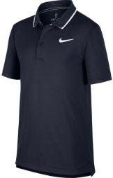 Тенісна футболка дитяча Nike Court B Dry Polo Team obsidian/white поло Тенісна футболка дитяча Nike Court B Dry Polo Team obsidian/white поло