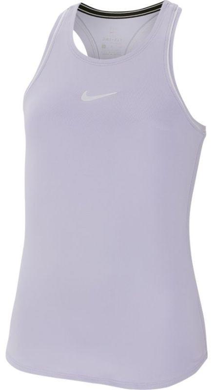 Теннисная майка детская Nike Court Girls Dry Tank oxygen purple/white/white/white