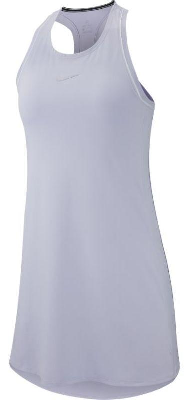 Теннисное платье женское Nike Court Dry Dress oxygen purple/white/oxygen purple