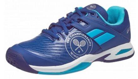 Детские теннисные кроссовки Babolat Junior Propulse All Court Wimbledon blue/light blue Детские теннисные кроссовки Babolat Junior Propulse All Court Wimbledon blue/light blue