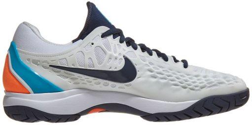 Тенісні кросівки чоловічі Nike Air Zoom Cage 3 HC white/obsidian/light carbon/blue fury Тенісні кросівки чоловічі Nike Air Zoom Cage 3 HC white/obsidian/light carbon/blue fury