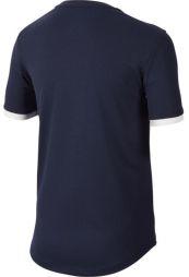 Тенісна футболка дитяча Nike Court Dry Top SS Boys obsidian/white/white Тенісна футболка дитяча Nike Court Dry Top SS Boys obsidian/white/white