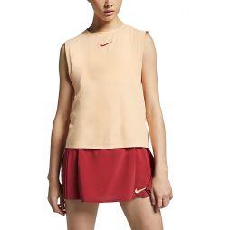 Тенісна майка жіноча Nike Court Dry Tank Maria sunset haze/team crimson