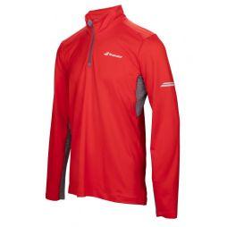 Теніска чоловіча Babolat 1/2 Zip Core Men fluo red
