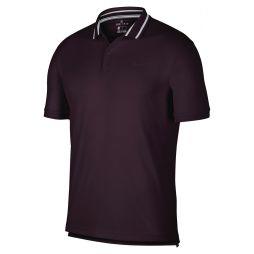Тенісна футболка чоловіча Nike Court Dry Pique Polo burgundy ash
