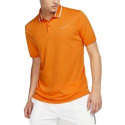 Тенісна футболка чоловіча Nike Court Dry Pique Polo canyon gold