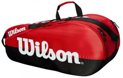 Теннисная сумка Wilson Team 2 Comp 6 Pk black/red