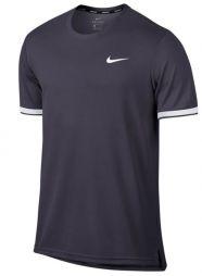 Тенісна футболка чоловіча Nike Court Dry Top Team gridiron/white