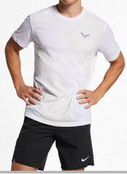 Тенісна футболка чоловіча Nike Court Dry Rafa Tee white/light carbon