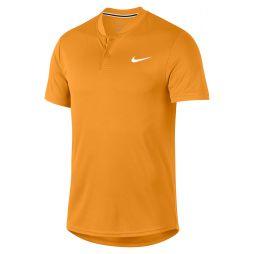 Тенісна футболка чоловіча Nike Court Dry Blade Polo canyon gold/white