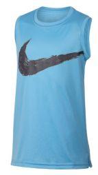 Тенісна футболка дитяча Nike Sleeveless Training Top blue gaze/dark grey Тенісна футболка дитяча Nike Sleeveless Training Top blue gaze/dark grey