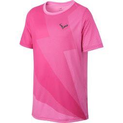 Тенісна футболка дитяча Nike Court Rafa GX Tee Boys psychic pink/thunder grey Тенісна футболка дитяча Nike Court Rafa GX Tee Boys psychic pink/thunder grey
