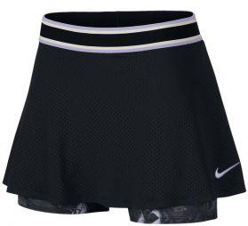 Тенісна спідничка жіноча Nike Court Skirt Essential  PR black/oxygen purple