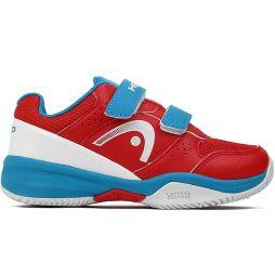 Дитячі тенісні кросівки Head Junior Nzzzo Velcro red/malibu blue Дитячі тенісні кросівки Head Junior Nzzzo Velcro red/malibu blue