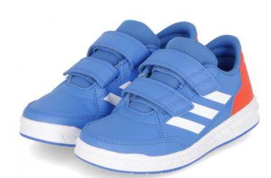 Дитячі тенісні кросівки adidas AtlaSport Junior true blue/white/active orange Дитячі тенісні кросівки adidas AtlaSport Junior true blue/white/active orange