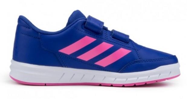 Детские теннисные кроссовки adidas AtlaSport Junior active blue/solar pink/white