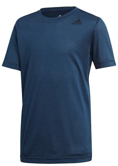Теннисная футболка детская Adidas Textured Tee dark blue
