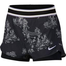 Тенісні шорти жіночі Nike Court Flex Short black/oxygen purple/oxygen purple