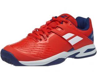 Детские теннисные кроссовки Babolat Propulse Грунт Junior bright red/estate blue Детские теннисные кроссовки Babolat Propulse Грунт Junior bright red/estate blue