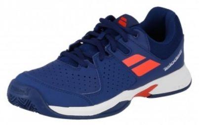 Детские теннисные кроссовки Babolat Pulsion Грунт Junior estate blue/orange Детские теннисные кроссовки Babolat Pulsion Грунт Junior estate blue/orange