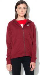 Реглан жіночий Nike Essential HOODIE FZ FLC bordeaux/white
