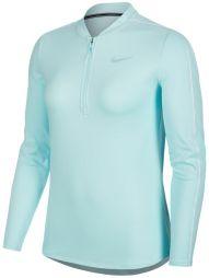 Тенісна футболка жіноча Nike Court Women Dry 1/2 Zip Top topaz mist