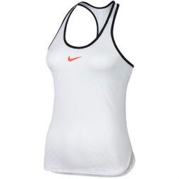 Тенісна майка жіноча Nike Court Womens Slam Tank Premier white/black/hyper