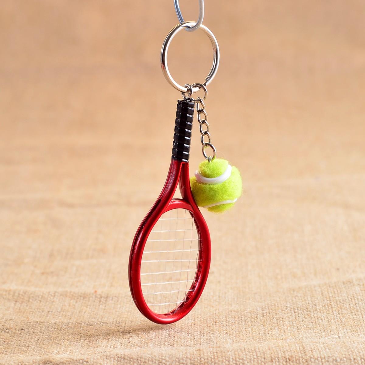 Брелок Mini Tennis Racket Key Buckle red