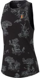 Тенісна майка жіноча Nike Court Seasonal Tank black/multi color
